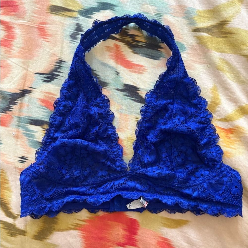 Free People Lace Halter Bralette